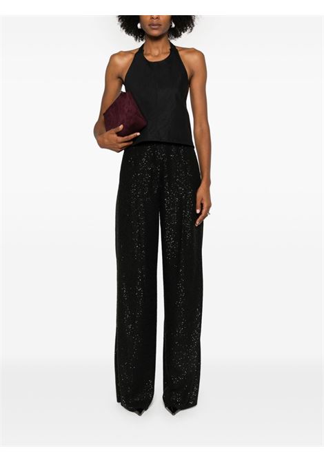 Pantaloni a gamba dritta con paillettes navigli Maxmara pianoforte - donna MAXMARA PIANOFORTE | 2421136054600001